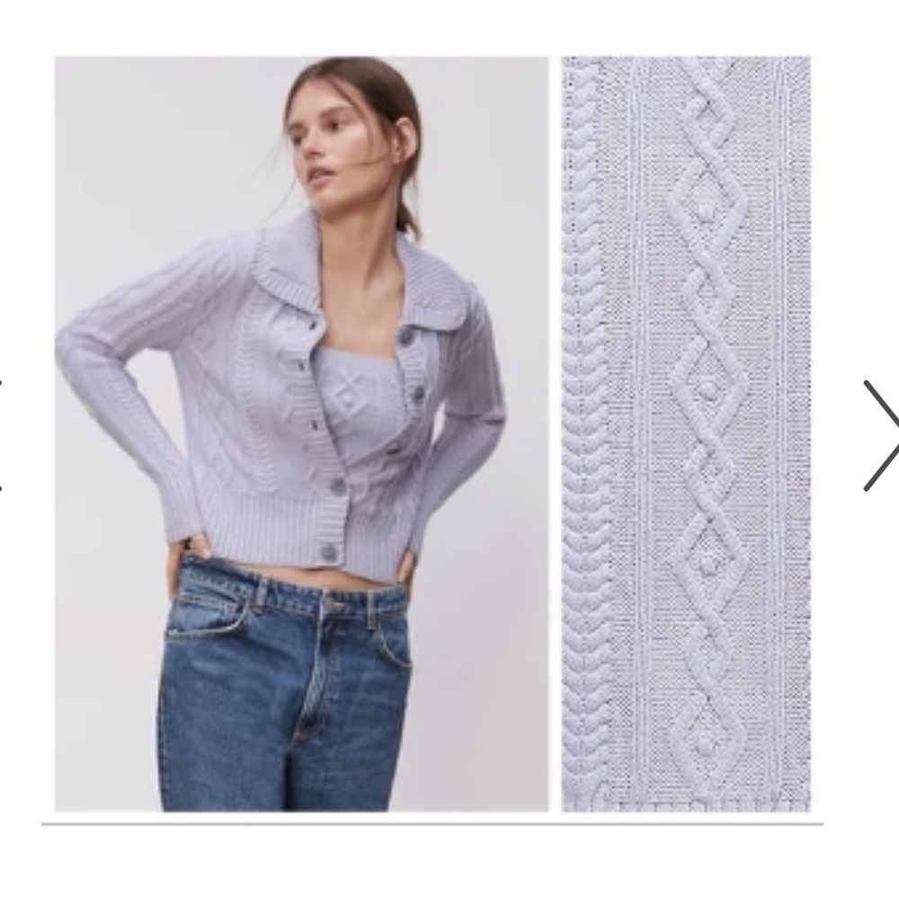 Zara Knit top and cardigan Set